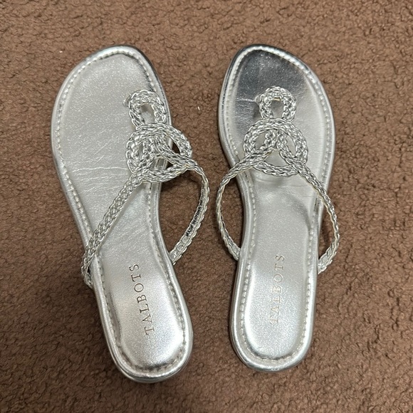 Talbots Silver Sandals - Picture 1 of 2